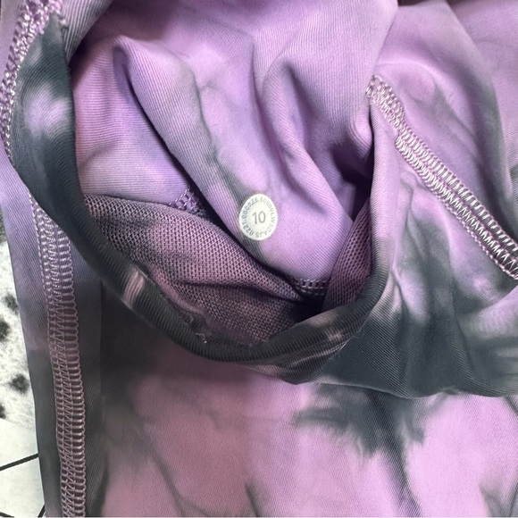 Lululemon Power Thru High-Rise Women’s Sz 10 tie-dye Leggings A36 - Picture 4 of 6